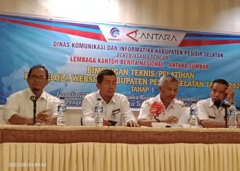 30 Penulis dan pengelola Website Diskominfo Pessel Ikuti Bimtek Jurnaistik dan Peningkatan SDM