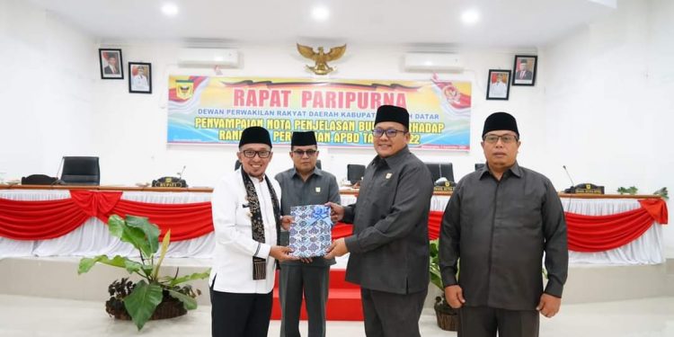 Bupati Eka Putra Sampaikan Nota Perubahan APBD TA 2022