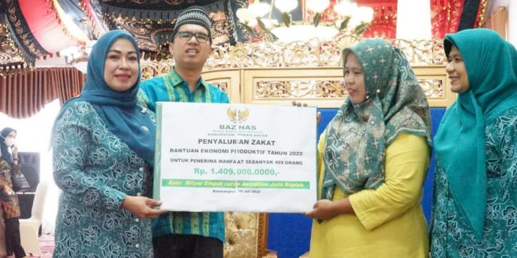 Gerakkan UP2K PKK dan UMKM, TP PKK Tanah Datar Gandeng BAZNAS