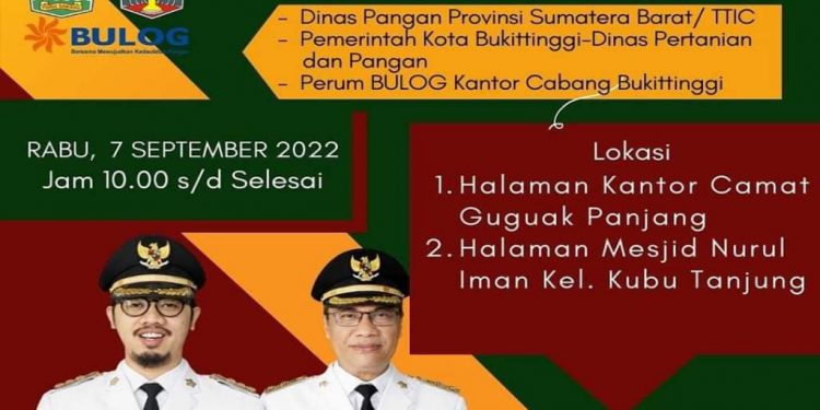 Pemko Bukittinggi Gelar Bazar Sembako Murah di Dua Lokasi