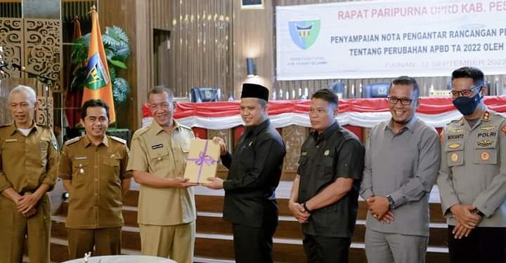 Bupati Pessel Sampaikan Nota Pengantar Rancangan Perda Perubahan APBD TA 2022