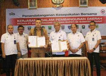 Percepat Pembangunan Daerah, Pemkab Sijunjung MoU Dengan PT Semen Padang