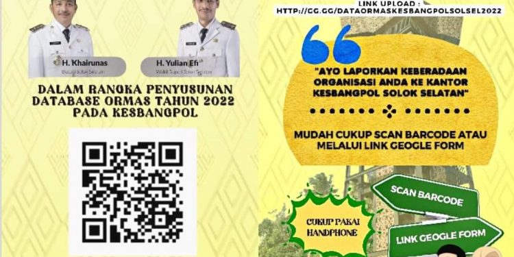 Kesbangpol Solok Selatan Lakukan Pendataan Ormas