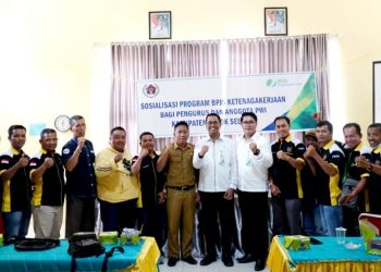 Sosialisasi Program BPJS Ketenagakerjaan Pengurus dan Anggota PWI Solok Selatan Sukses