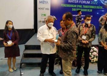 PDAM Tirta Langkisau Kabupaten Pesisir Selatan Raih Penghargaan Peringkat Tiga Nasional di Indonesia Water Forum 2022
