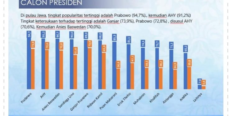 Uihh Popukaritas Prabowo dan AHY Kalahkan yang Lain