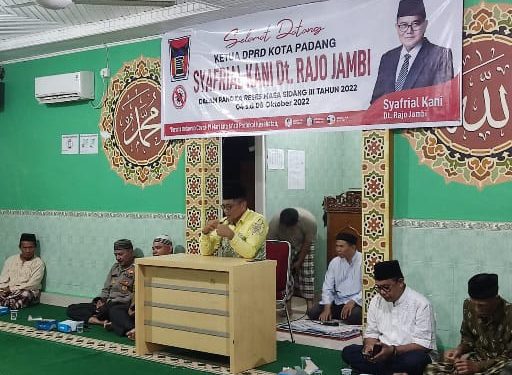 Reses Masa Sidang III Tahun 2022 DPRD Kota Padang Sorot Sektor Pendidikan dan Bahaya Narkoba