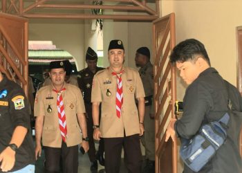 Bupati Sijunjung Buka Pimpin Upacara Peringatan Hari Pramuka Ke-61