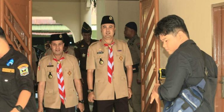 Bupati Sijunjung Buka Pimpin Upacara Peringatan Hari Pramuka Ke-61