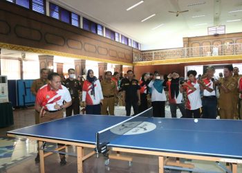 Wabup Sijunjung Buka Turnamen Tenis Meja Antar Pelajar