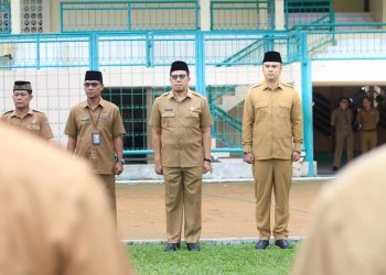 Tingkatkan Disiplin, Pemkan Sijunjung Lakukan Apel Gabungan