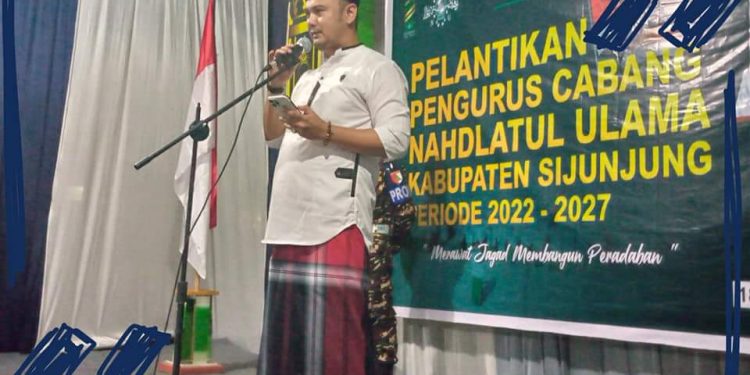 Bupati Hadiri Pelantikan PCNU Kabupaten Sijunjung Periode 2022-2027
