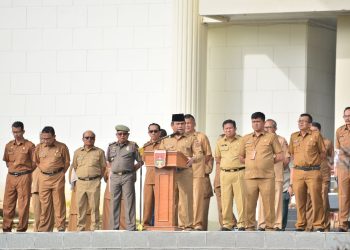 Sekda Bukittinggi Pimpin Apel Gabungan Perdana Awali Kinerja 2023